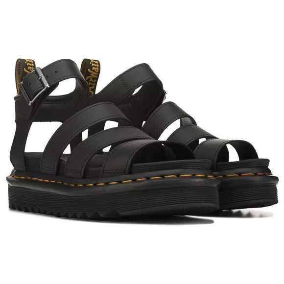 Dr Martens Blaire Women's Platform Black Sandals Size 41 EU - 9 US Brand New - Picture 2 of 6